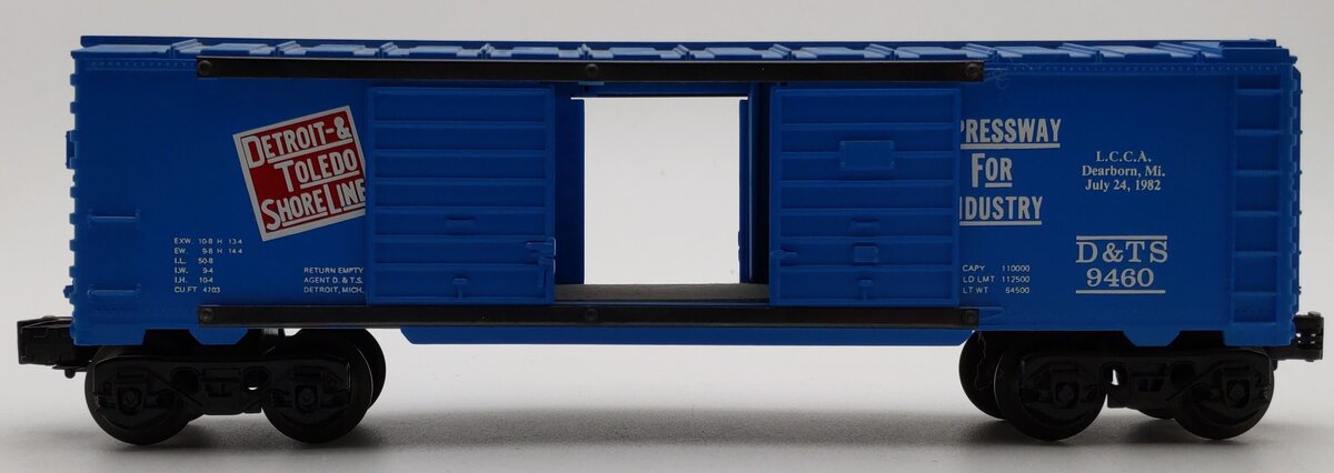 Lionel 6-9460 O Gauge LCCA Detroit & Toledo Shore Line Double Door Boxcar EX/Box