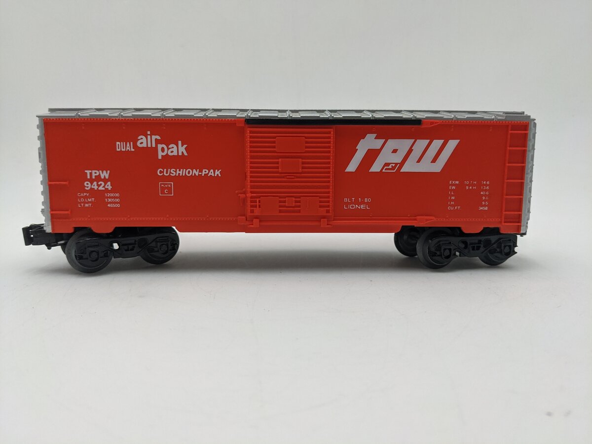 Lionel 6-9424 O Gauge Toledo, Peoria, & Western Boxcar EX