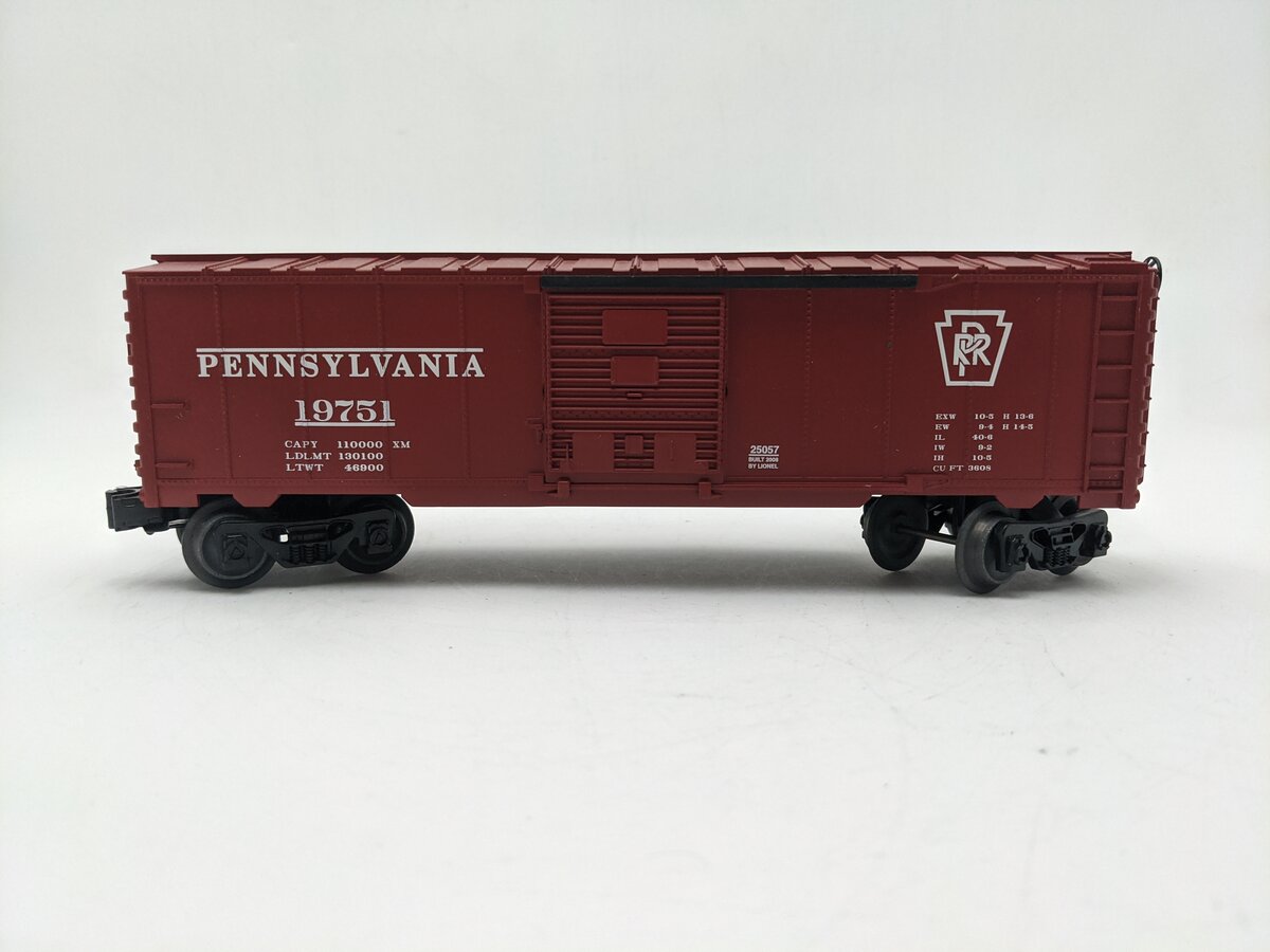 Lionel 6-25057 O Gauge Pennsylvania Boxcar #19751 EX