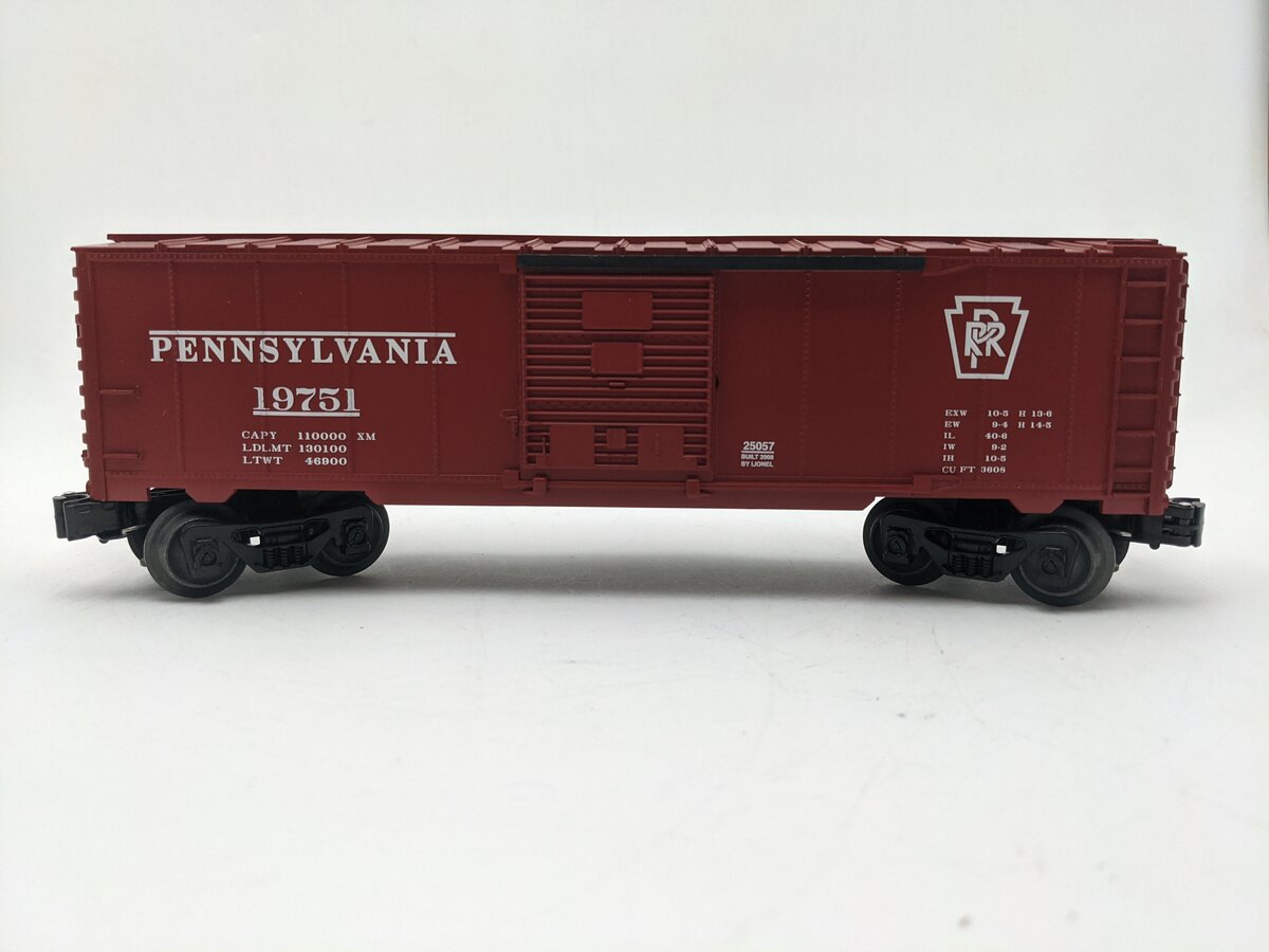 Lionel 6-25057 O Gauge Pennsylvania Boxcar #19751 EX