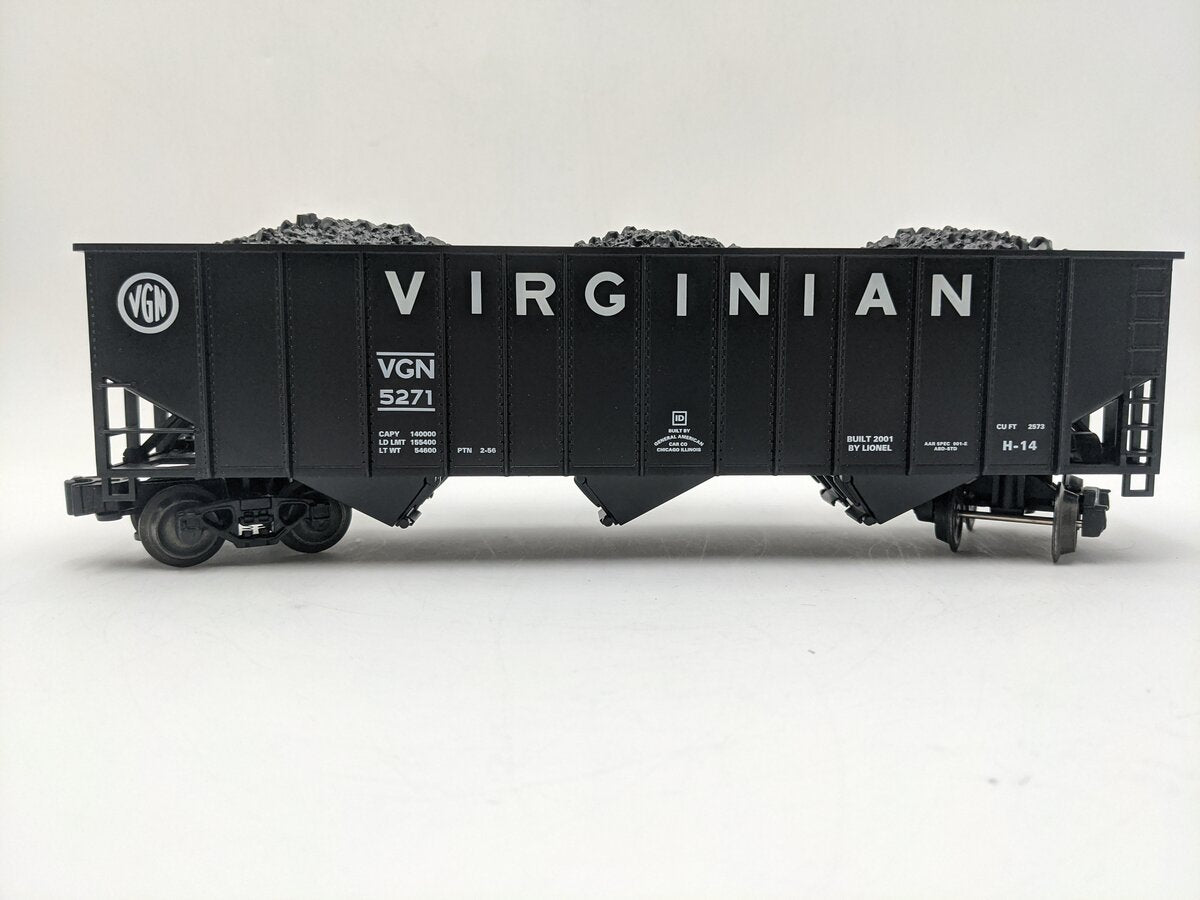 Lionel 6-17184 O Gauge Virginian 3-Bay Hopper Car #5271 EX