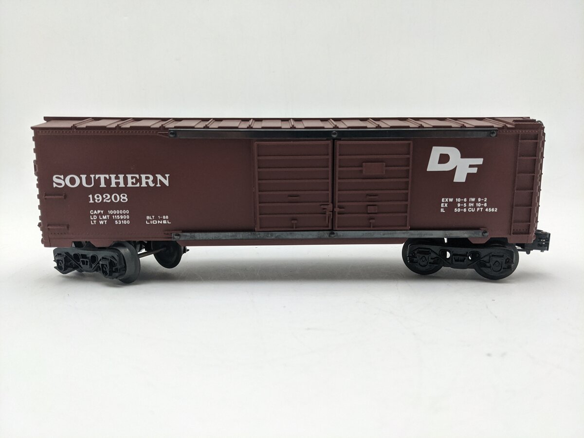 Lionel 6-19208 O Gauge Southern Double Door Boxcar EX