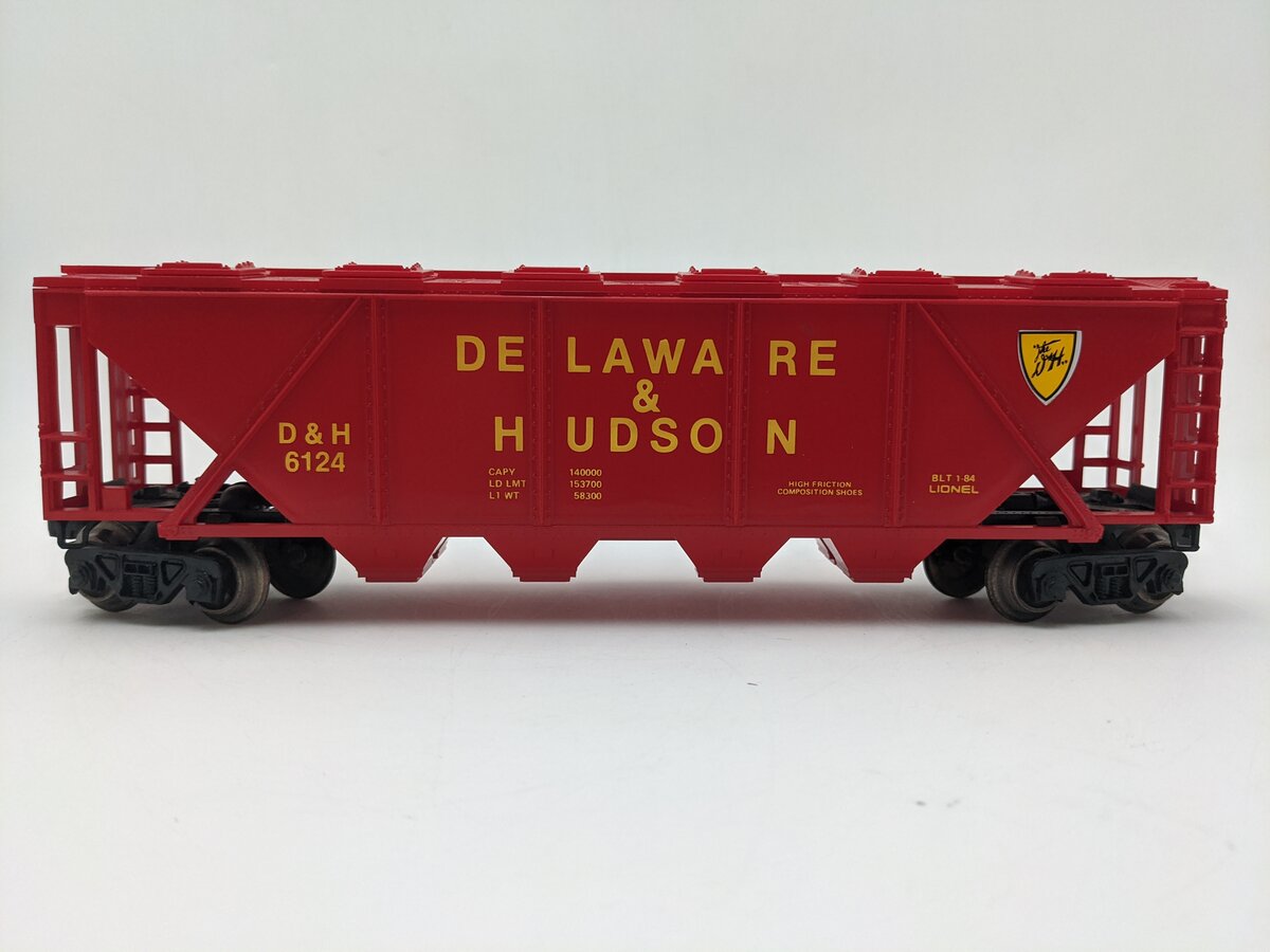 Lionel 6-6124 O Gauge Delaware & Hudson Covered Hopper #6124 EX