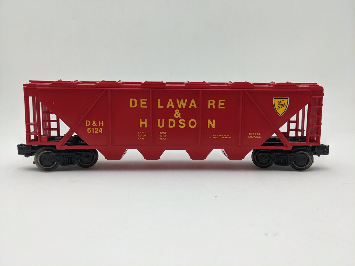 Lionel 6-6124 O Gauge Delaware & Hudson Covered Hopper #6124 EX