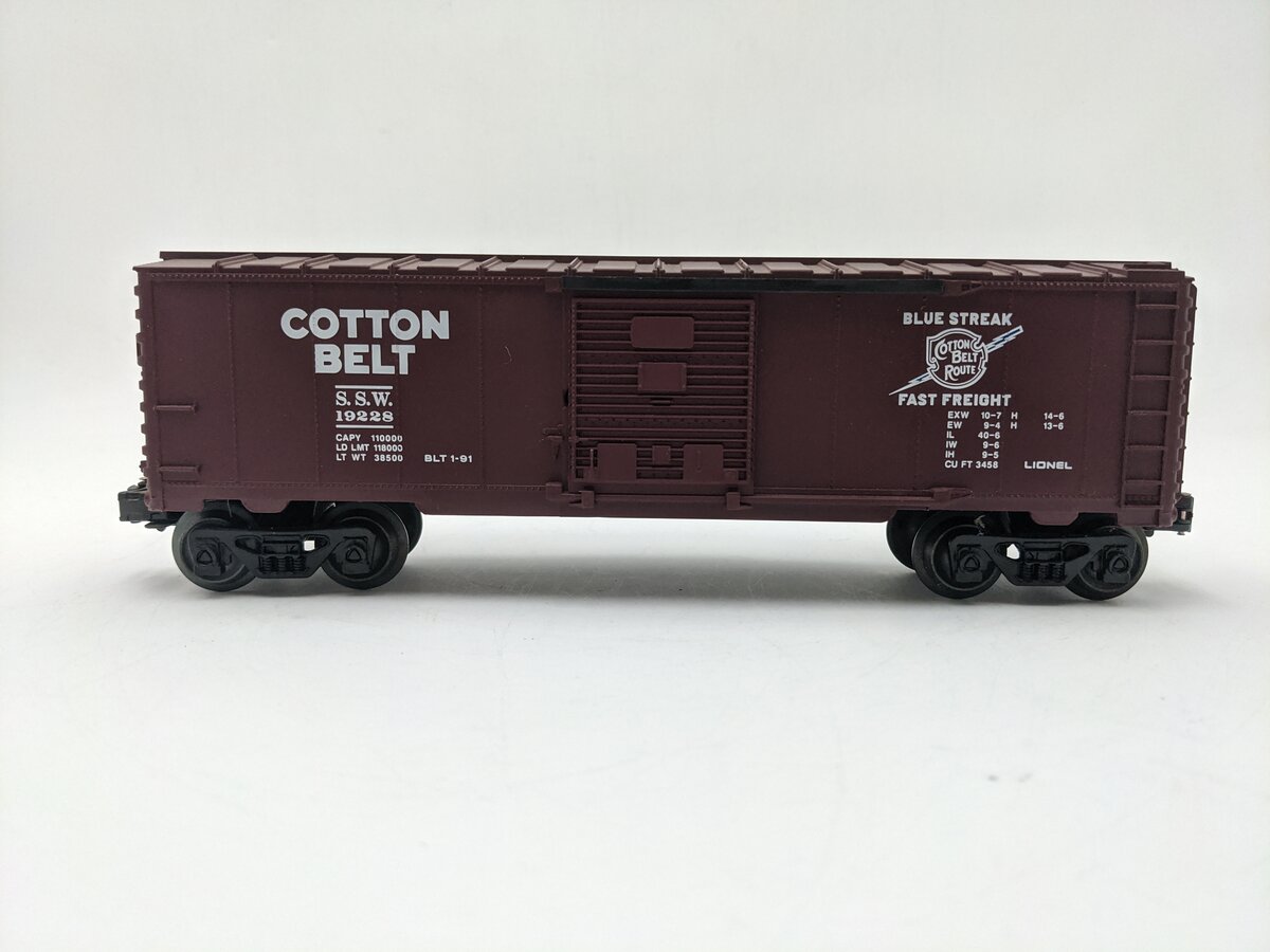 Lionel 6-19228 O Gauge Cotton Belt Boxcar EX