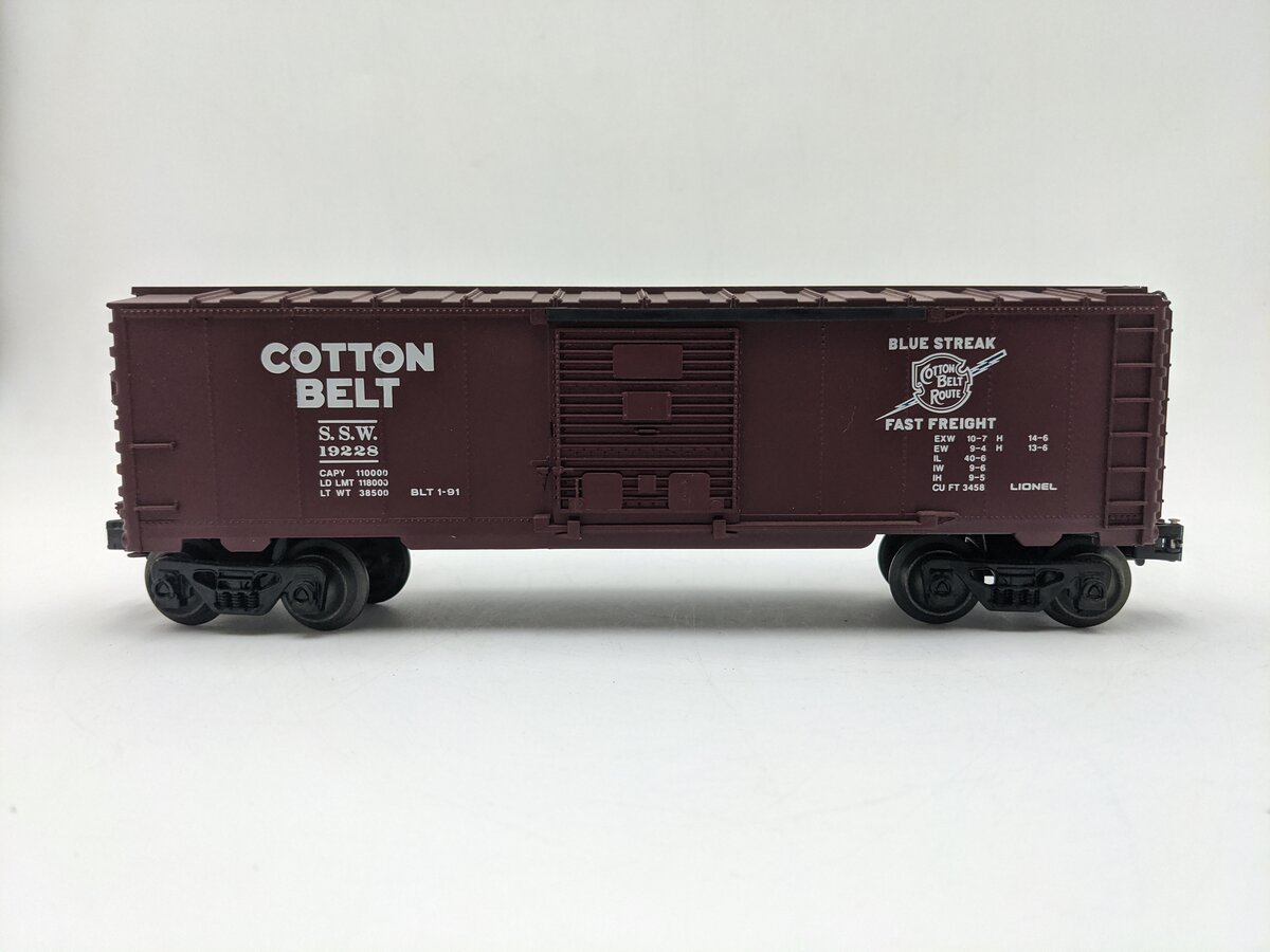 Lionel 6-19228 O Gauge Cotton Belt Boxcar EX