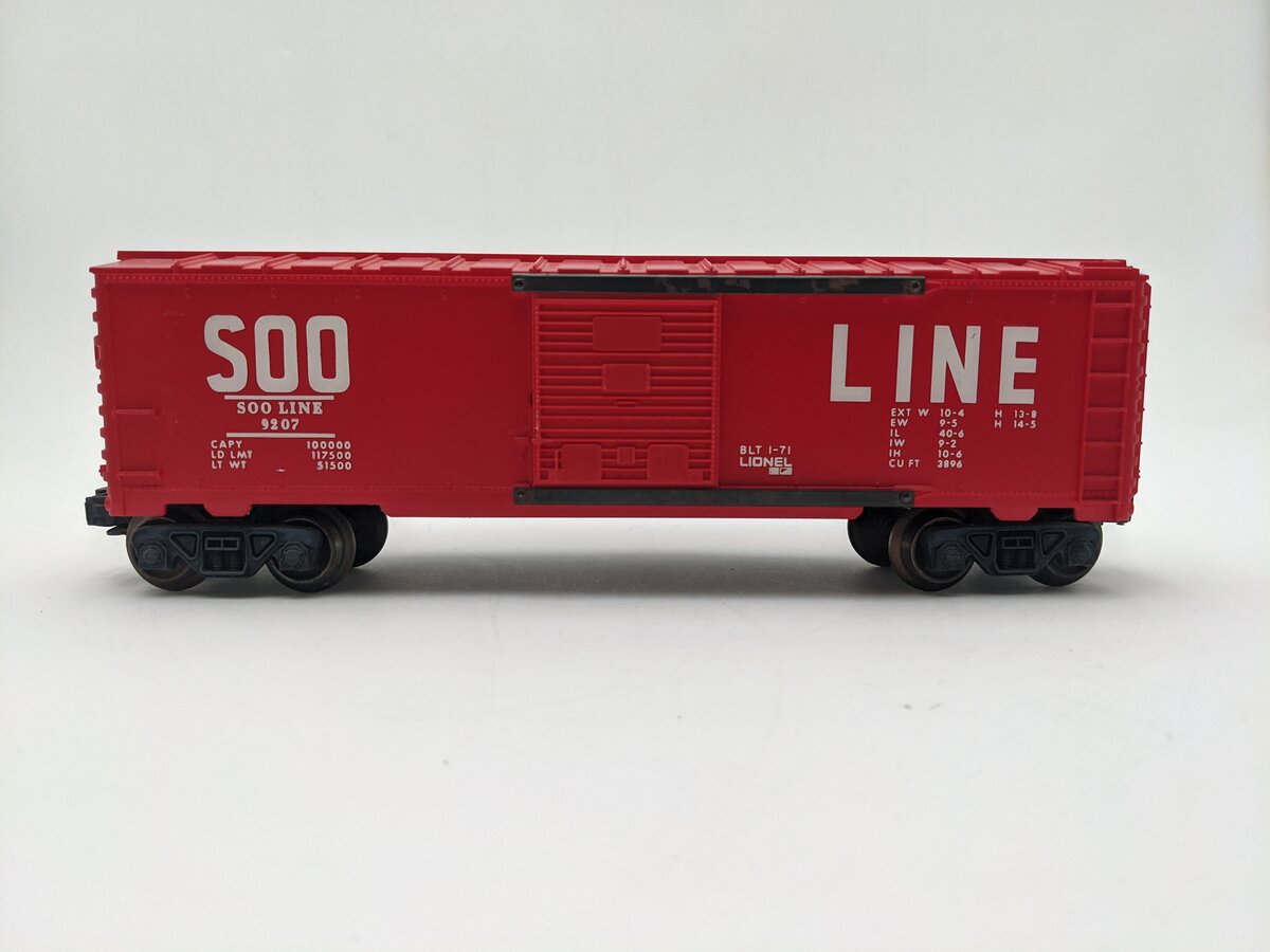 Lionel 6-9207 O Gauge Soo Line Boxcar #9207 VG