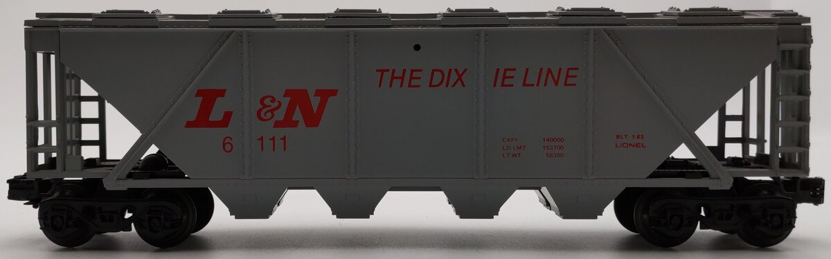 Lionel 6-6111 O Gauge Louisville & Nashville Gray Covered Hopper EX/Box