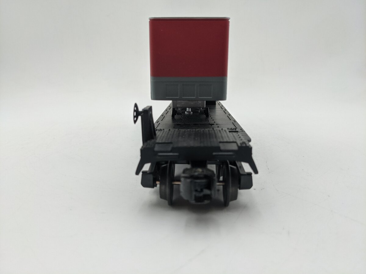 MTH 30-7608 O Gauge New York Central Pacemaker Flatcar with Trailer #499706 EX