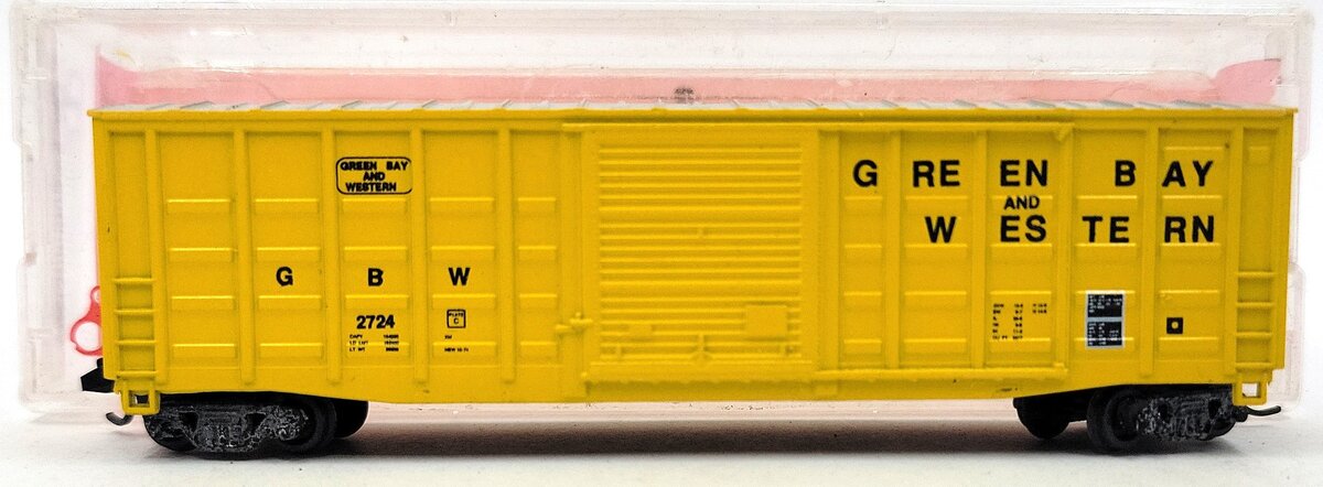 Roundhouse 8179 N Green Bay & Western 50' P.S. Modern Waffle Box Car #2724 EX/Box