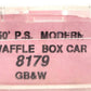 Roundhouse 8179 N Green Bay & Western 50' P.S. Modern Waffle Box Car #2724 EX/Box