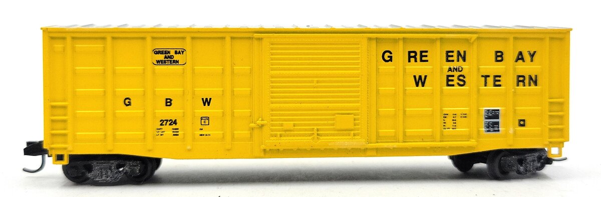 Roundhouse 8179 N Green Bay & Western 50' P.S. Modern Waffle Box Car #2724 EX/Box
