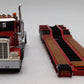 First Gear 1:50 Scale Peterbilt 379 3-axle semi-tractor W/ Rogers lowboy trailer VG