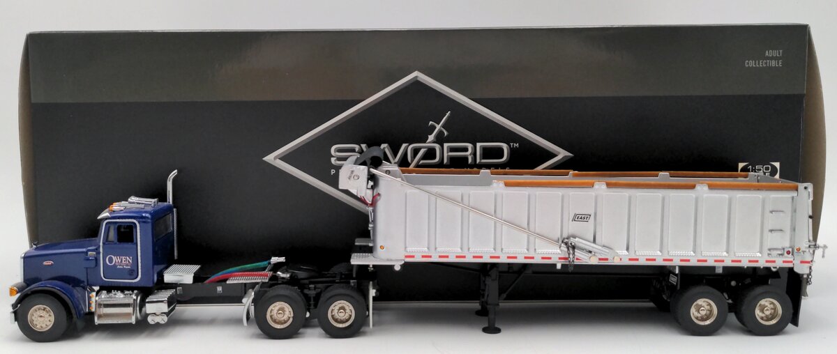 Sword Models SW2044-OT 1:50 Owen Trucking Peterbilt 357 w/East Genesis Dump VG