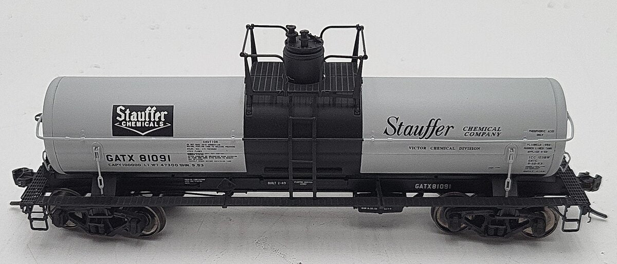 Tangent 13011-03 HO Scale Stauffer Chemical Tank Car #81091 LN/Box