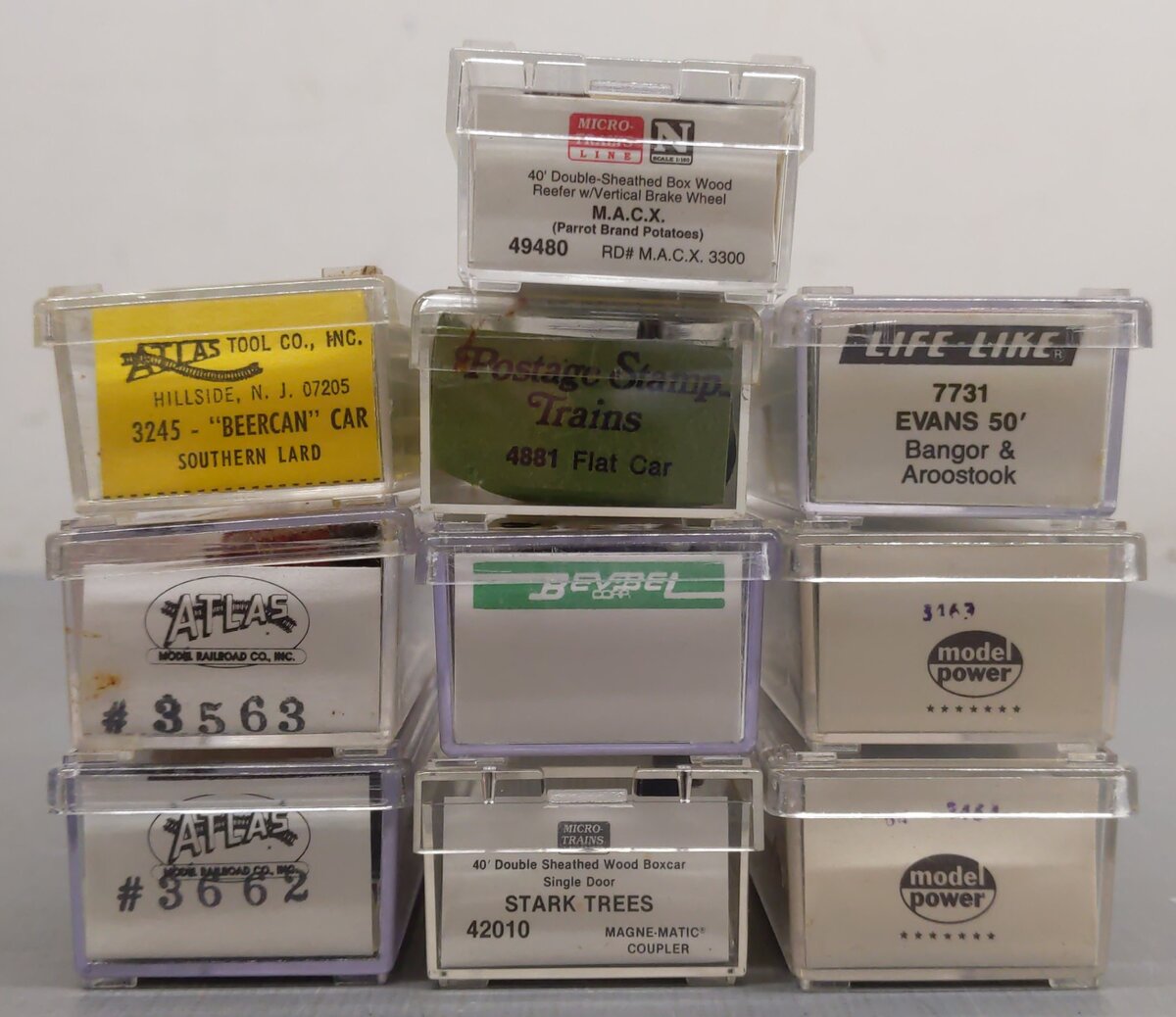 Atlas & Other N Scale Assorted Freight Cars [10] EX