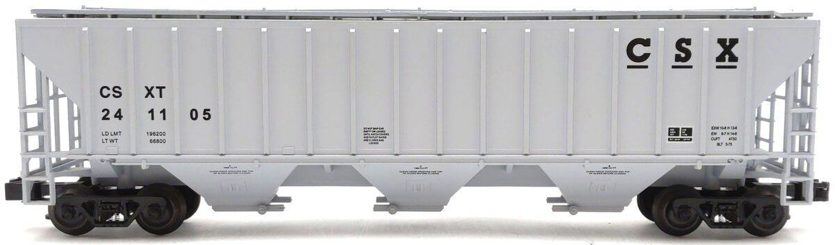 Weaver U3736LD O Gauge CSX PS-2 CD Grain Hopper #241105 LN