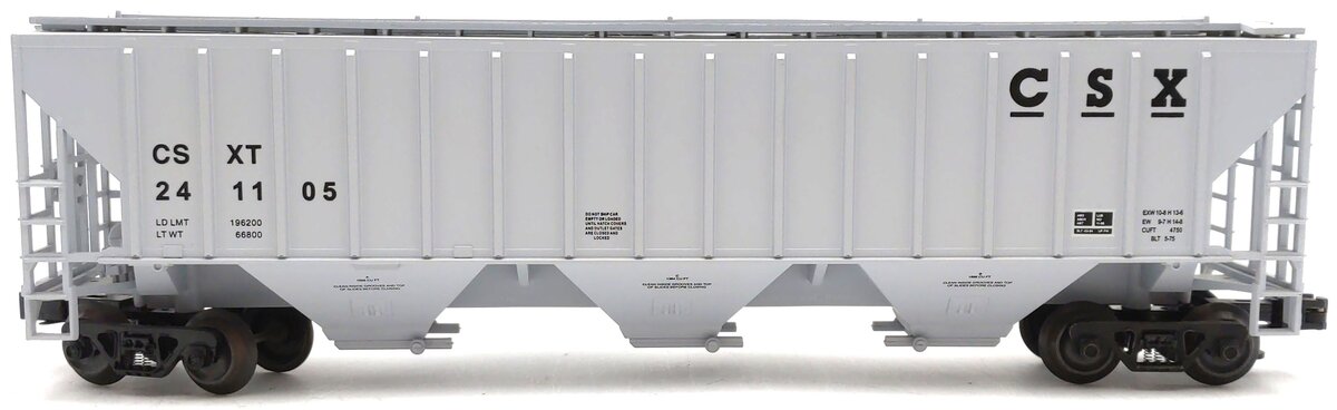 Weaver U3736LD O Gauge CSX PS-2 CD Grain Hopper #241105 LN