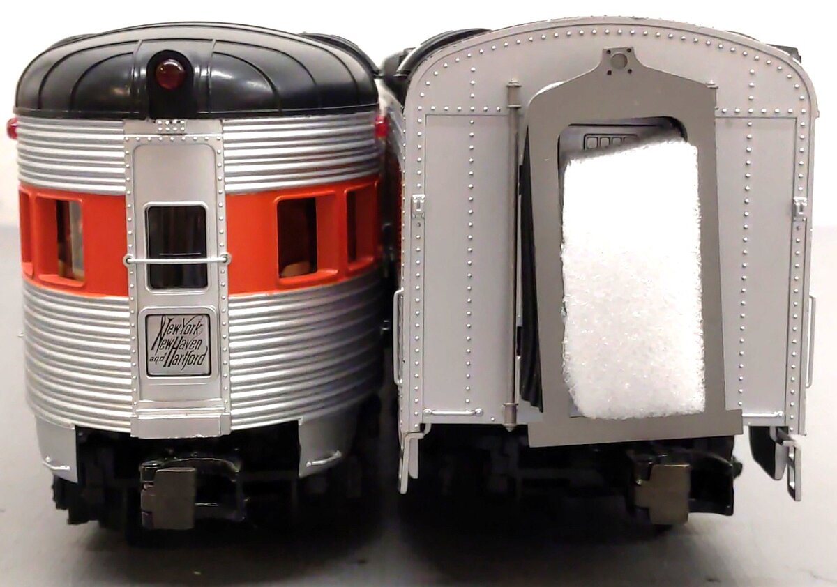 MTH 20-5666a O New Haven 2-Car 70' Streamlined Baggage/Observation Passenger Set LN/Box