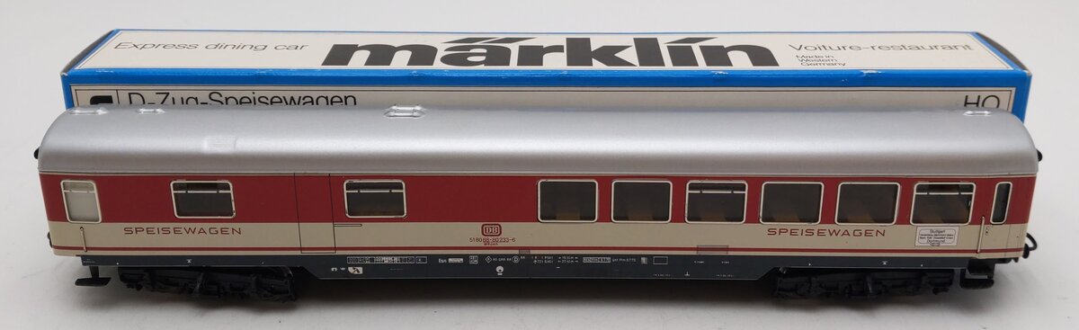 Marklin 4054 HO Scale Express Restaurant Car LN/Box