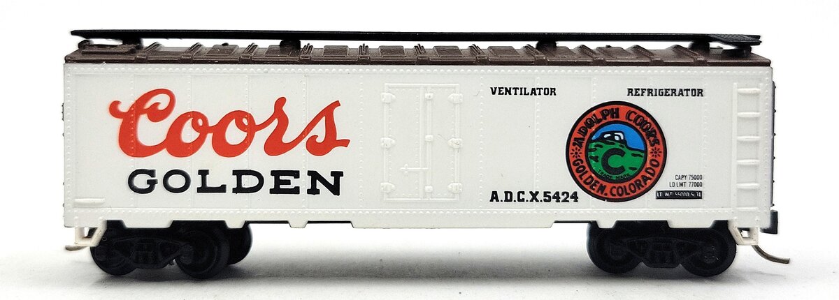 Model Power 3727 N Scale Coors 40' Steel Reefer #5424 LN/Box