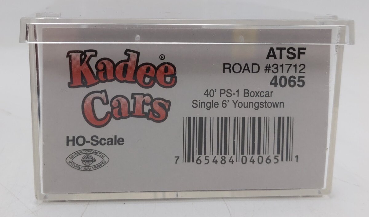 Kadee 4065 HO ATSF 40' PS-1 Single Door Youngstown Boxcar #31712 EX/Box