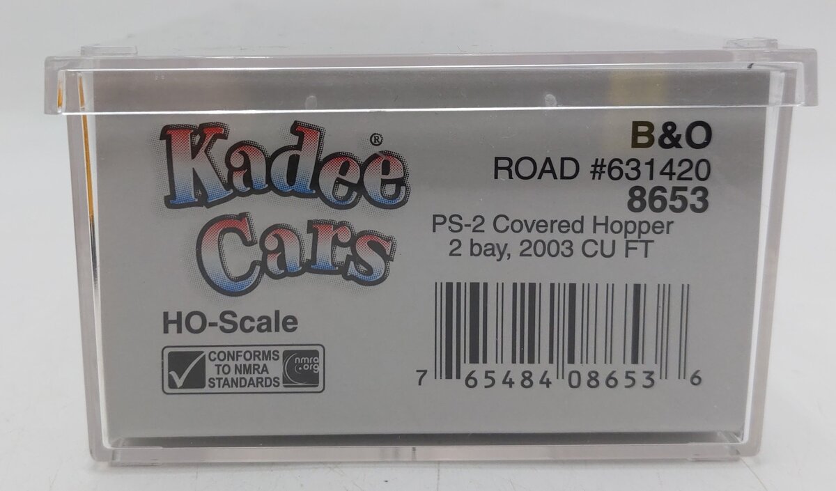 Kadee 8653 HO B&O Chessie System PS-2 2-Bay Covered Hopper Freight Car #631420  EX/Box