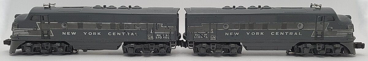 Lionel 2333 Vintage O New York Central F-3 AA Diesel Set - Rubber Stamped EX