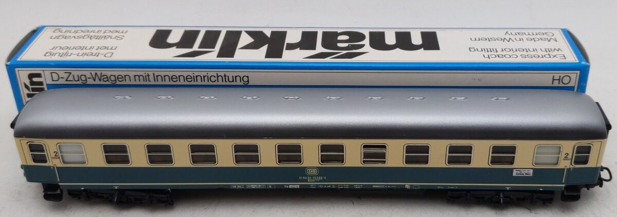 Marklin 4112 HO DB Class 2 Express Coach EX/Box