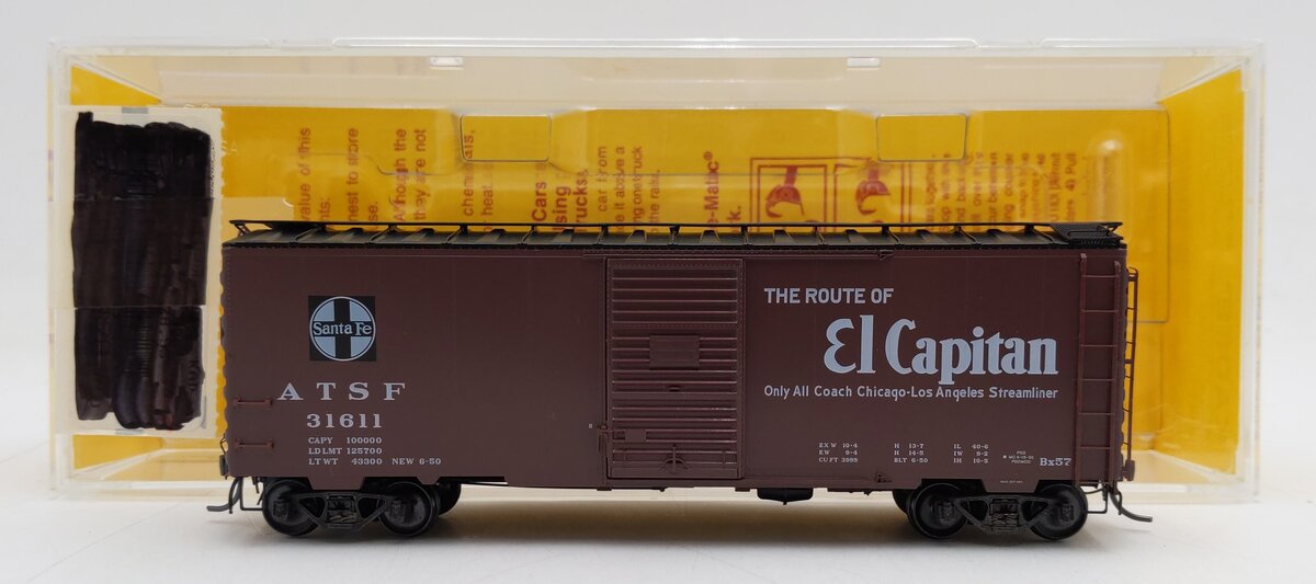 Kadee 4061 HO Scale ATSF El Capitan 40' PS-1 Boxcar #31611 EX/Box