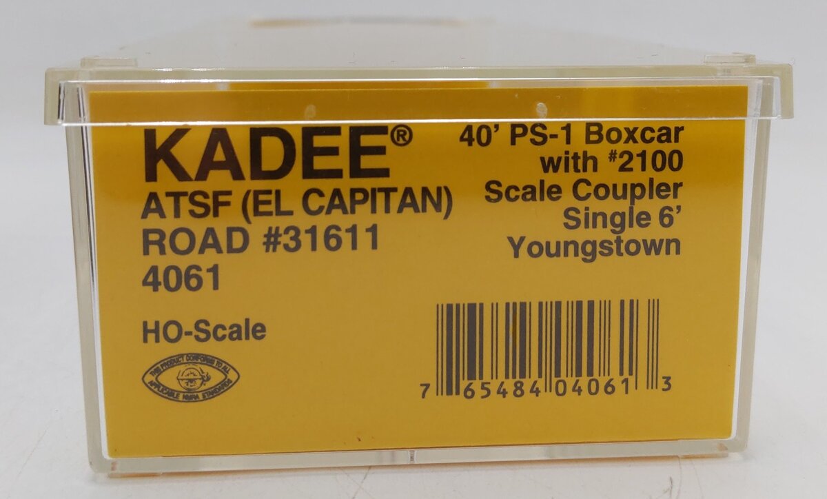 Kadee 4061 HO Scale ATSF El Capitan 40' PS-1 Boxcar #31611 EX/Box