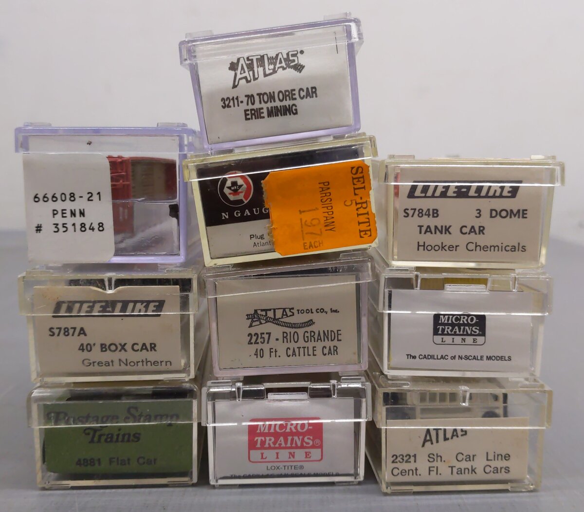 Atlas and Other N Scale Assorted Freight Cars [10] EX