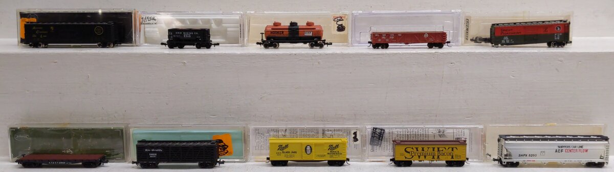Atlas and Other N Scale Assorted Freight Cars [10] EX