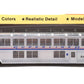 Con-Cor 0001-000843 HO Amtrak Ph IV 85' Streamlined Superliner Lounge/Café Car EX/Box