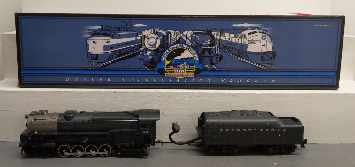 MTH 20-800021 O Gauge PRR 6-8-6 “Baby“ Turbine Steam Loco & Tender w/PS1 LN/Box