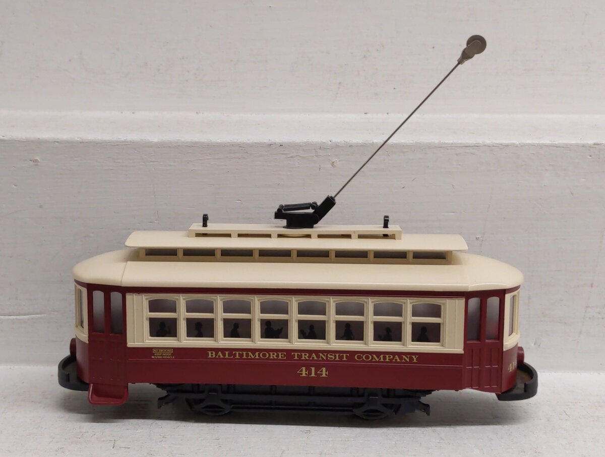 MTH 30-4027-0 Baltimore Transit Trolley Set w/Bumper reverse VG/Box