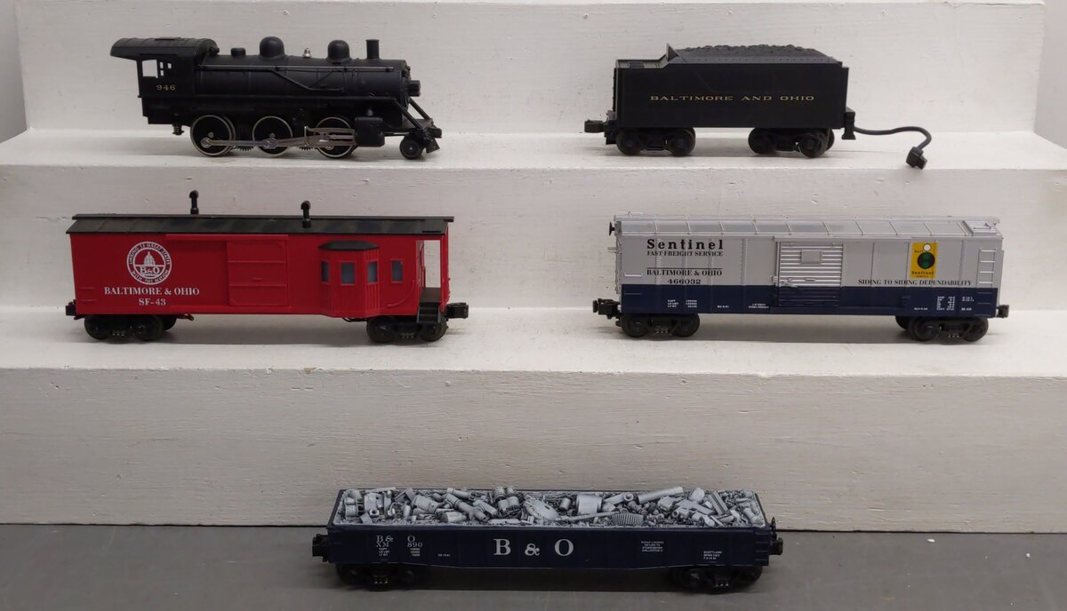 MTH 30-4020-1 Baltimore & Ohio 2-6-0 O Gauge Steam Freight Train Set w/PS1 LN/Box