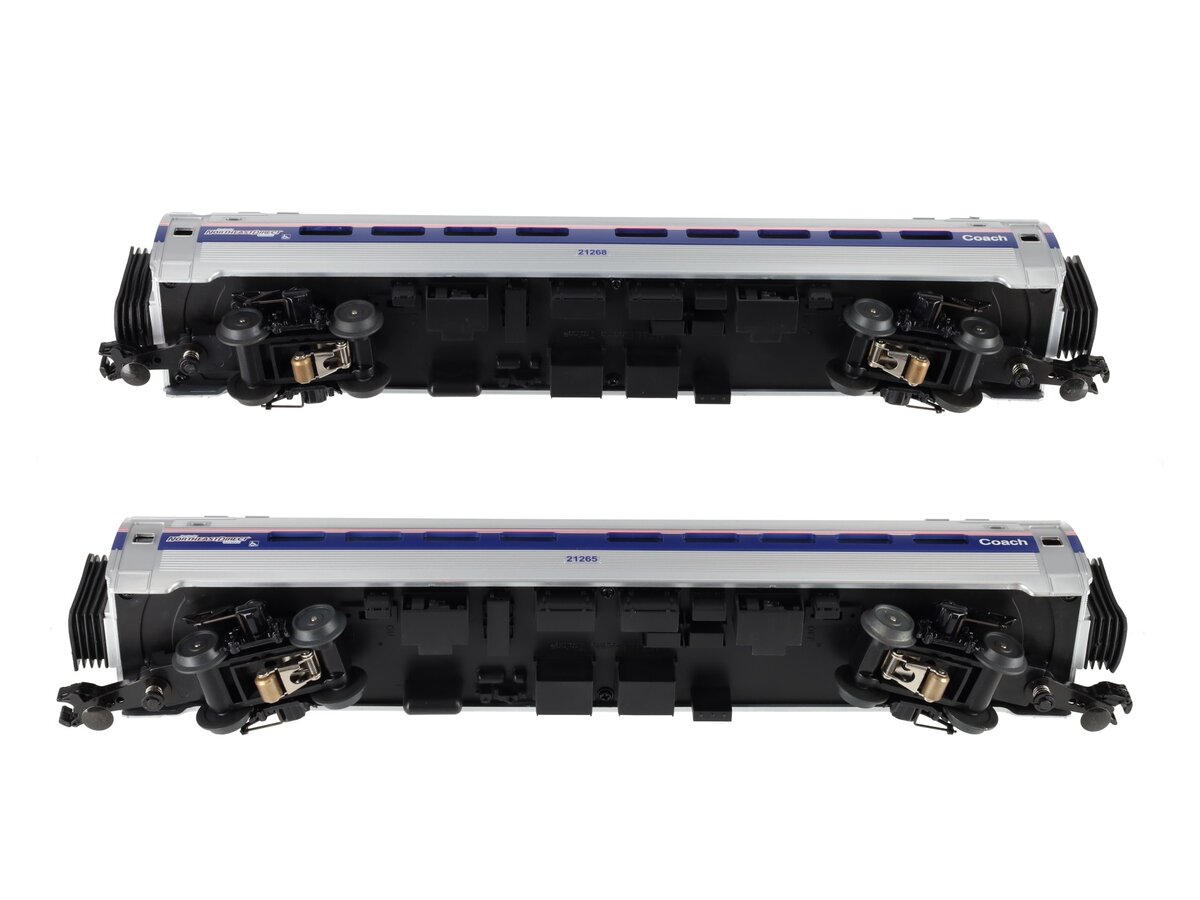 MTH 30-6504 O Amtrak RailKing O-31 Amfleet Coach Set (Set of 2) LN/Box
