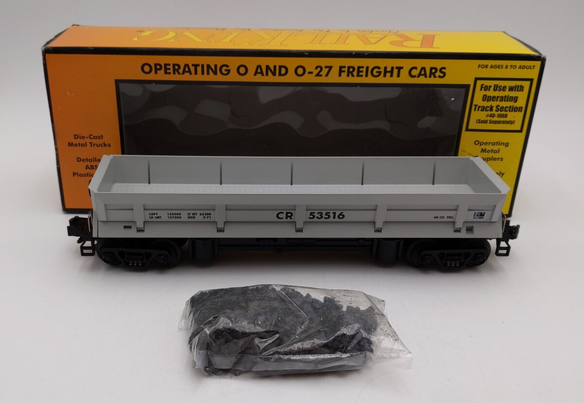 MTH 30-7934 O Gauge Conrail Operating Dump Car with Operating Bay #53516 LN/Box