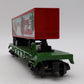 MTH 30-76687 O Christmas Flat Car with 40’ Trailer #120017 LN/Box