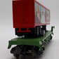 MTH 30-76687 O Christmas Flat Car with 40’ Trailer #120017 LN/Box