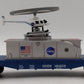 MTH 30-7940 O Gauge NASA Flatcar w/ Operating Helicopter LN/Box