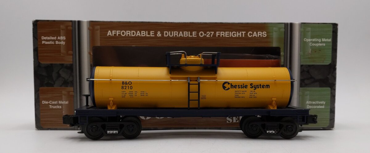 MTH 33-7303 O Gauge Chessie Tank Car #8210 LN/Box