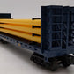 MTH Rail King O Gauge CSX Bulkhead Flat Car with Bulkheads & Pipe Load LN/Box