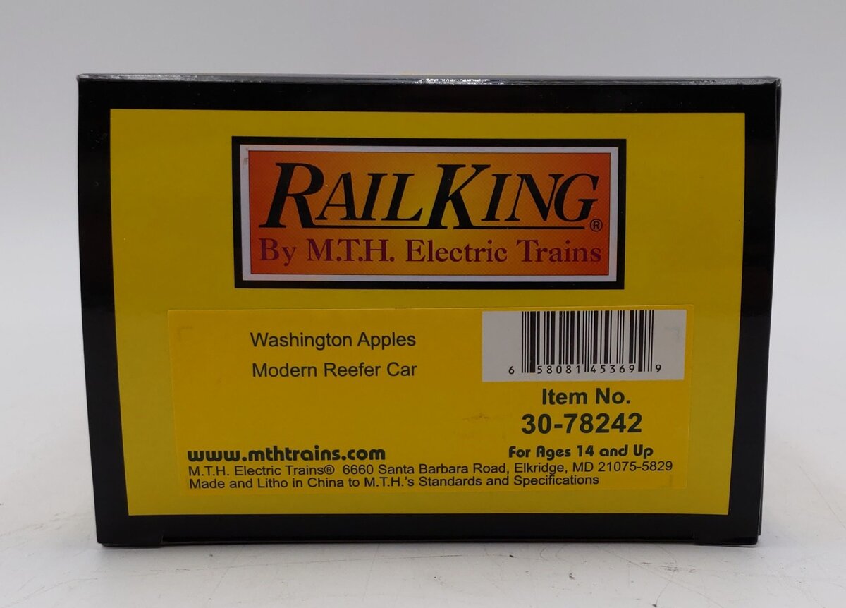 MTH 30-78242 O Gauge Washington Apples Modern Reefer Car #223 LN/Box