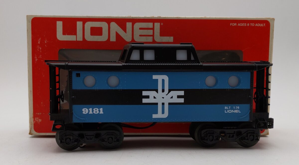 Lionel 6-9181 O Gauge Boston and Maine N5C Porthole Caboose LN/Box