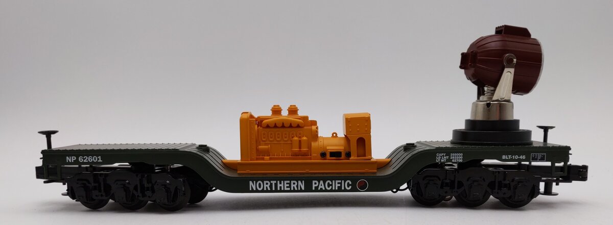 MTH 30-8306 O Gauge Northern Pacific Diecast Searchlight Car #62601 LN/Box