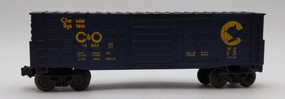 Lionel 6-15002 O Gauge Chessie System Chesapeake & Ohio Waffle Sided Boxcar LN/Box