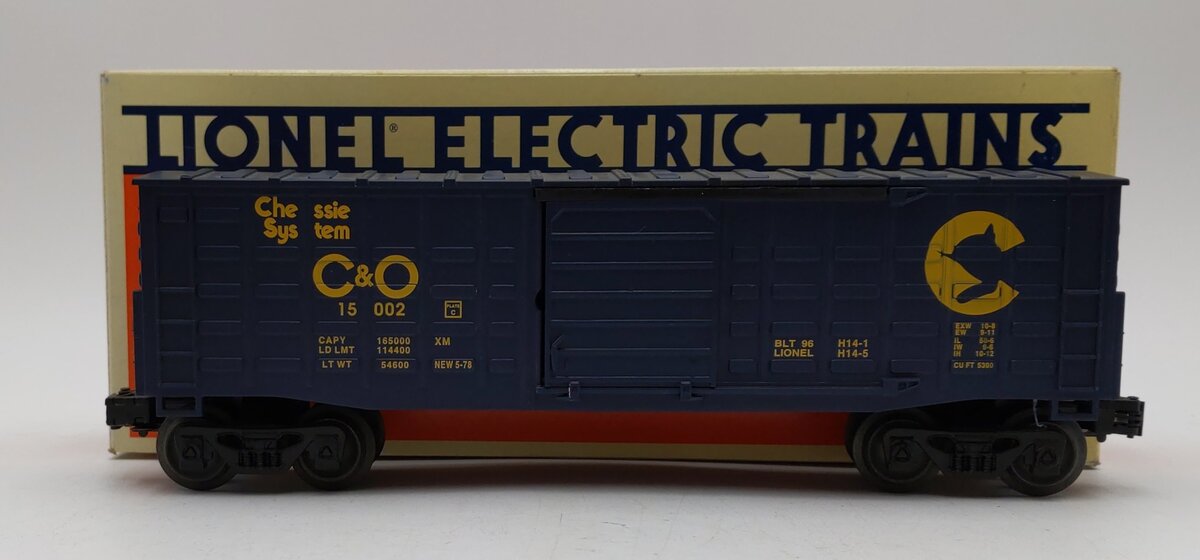 Lionel 6-15002 O Gauge Chessie System Chesapeake & Ohio Waffle Sided Boxcar LN/Box