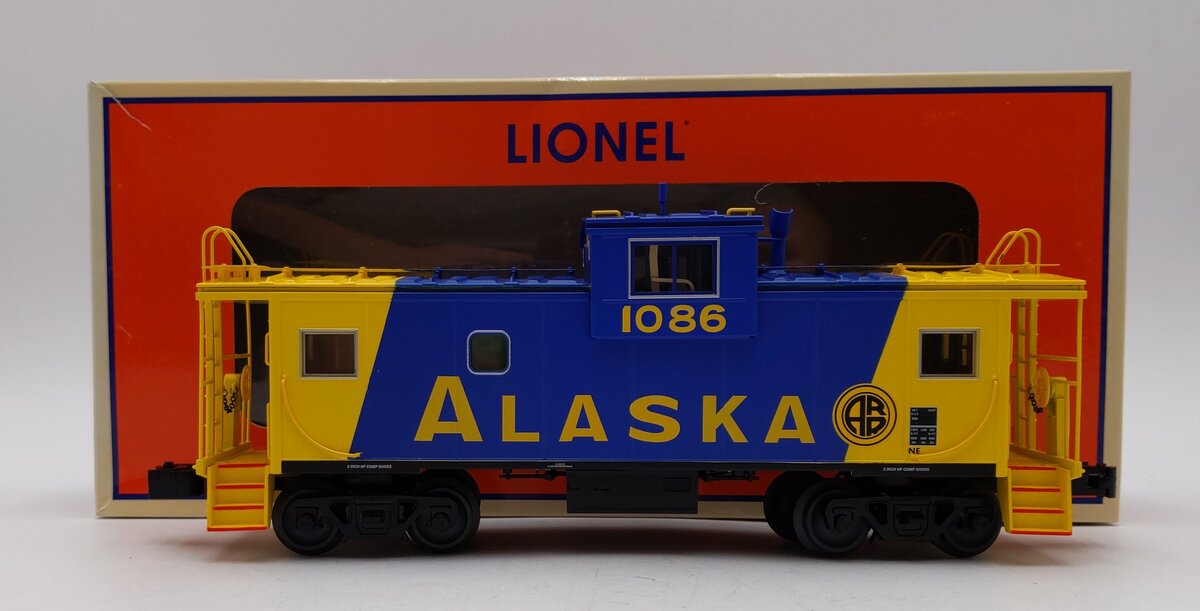 Lionel 1926890 O Gauge Alaska Railroad CupolaCam Wide Vision Caboose #1086 LN/Box